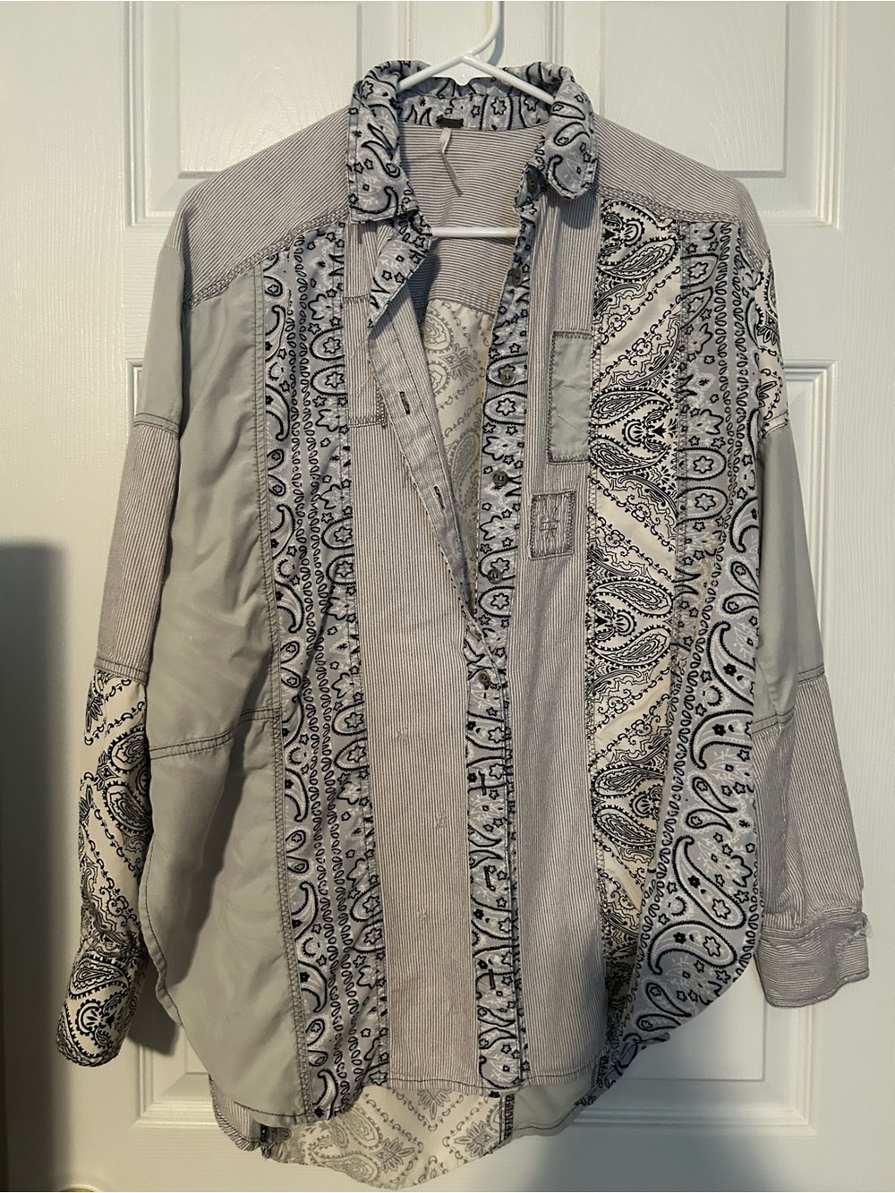 Free people patch shirt sz small